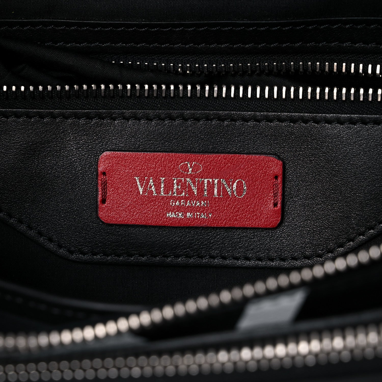 Valentino Garavani Calfskin Go Logo Belt Bag Black White 6 of 18