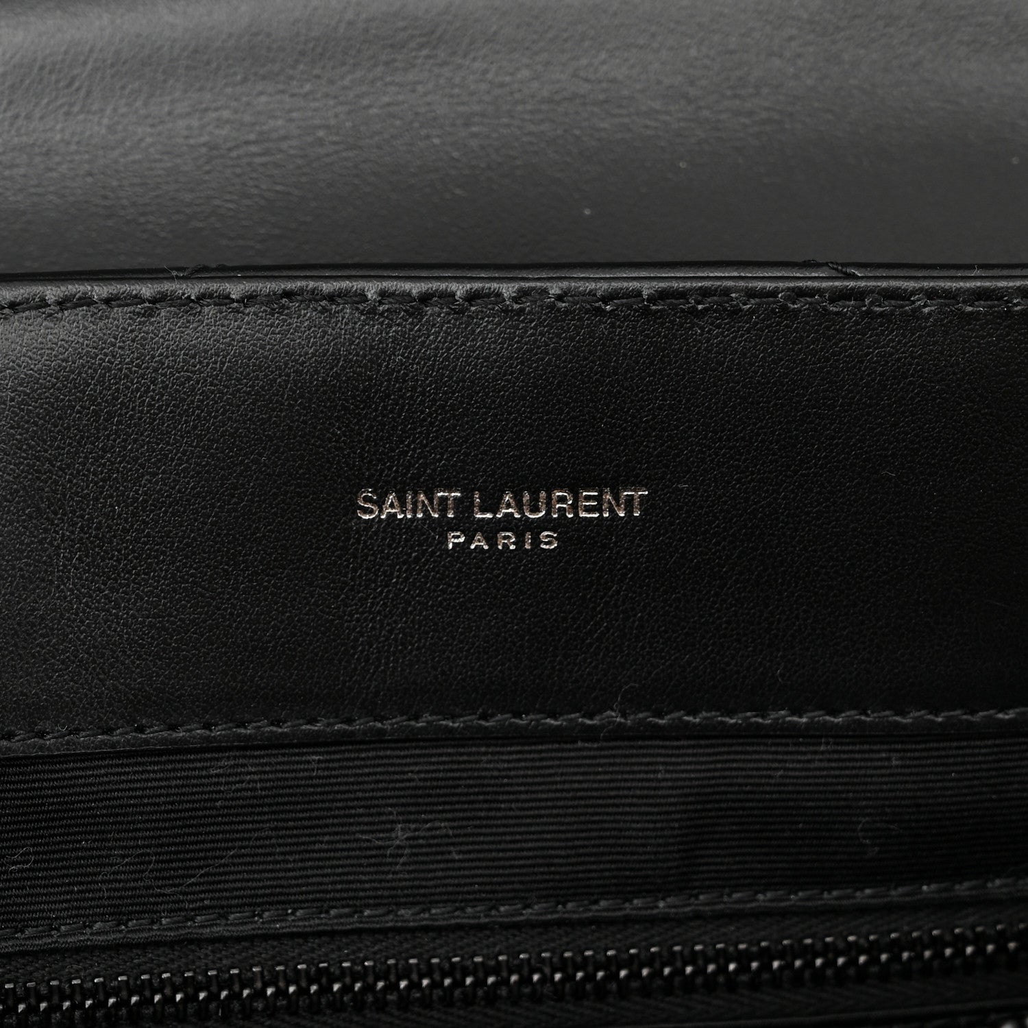 Saint Laurent Calfskin Y Quilted Monogram Monochrome Large Loulou Chain Satchel Black 6 of 11