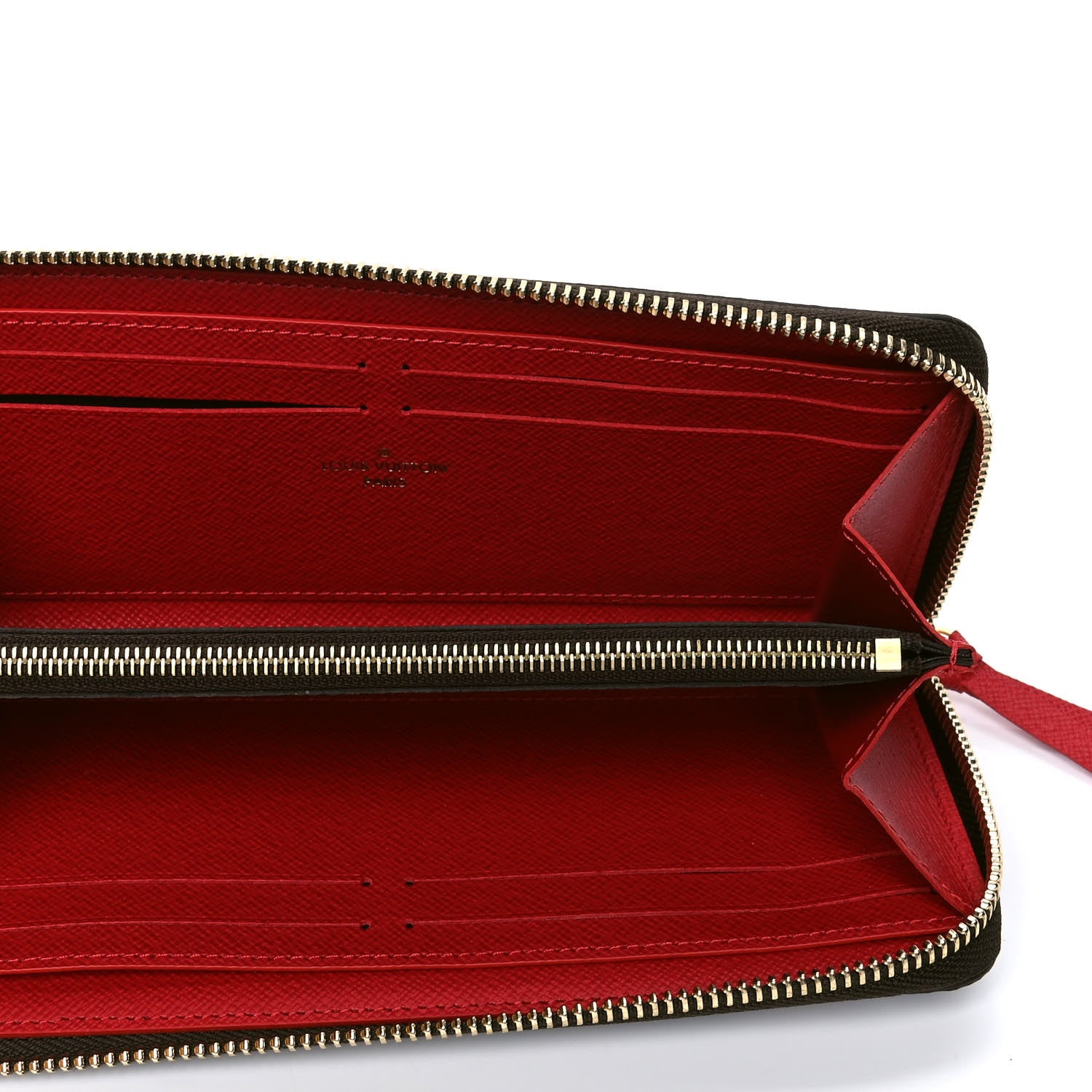 Louis Vuitton Damier Ebene Clemence Wallet Cherry 4 of 4