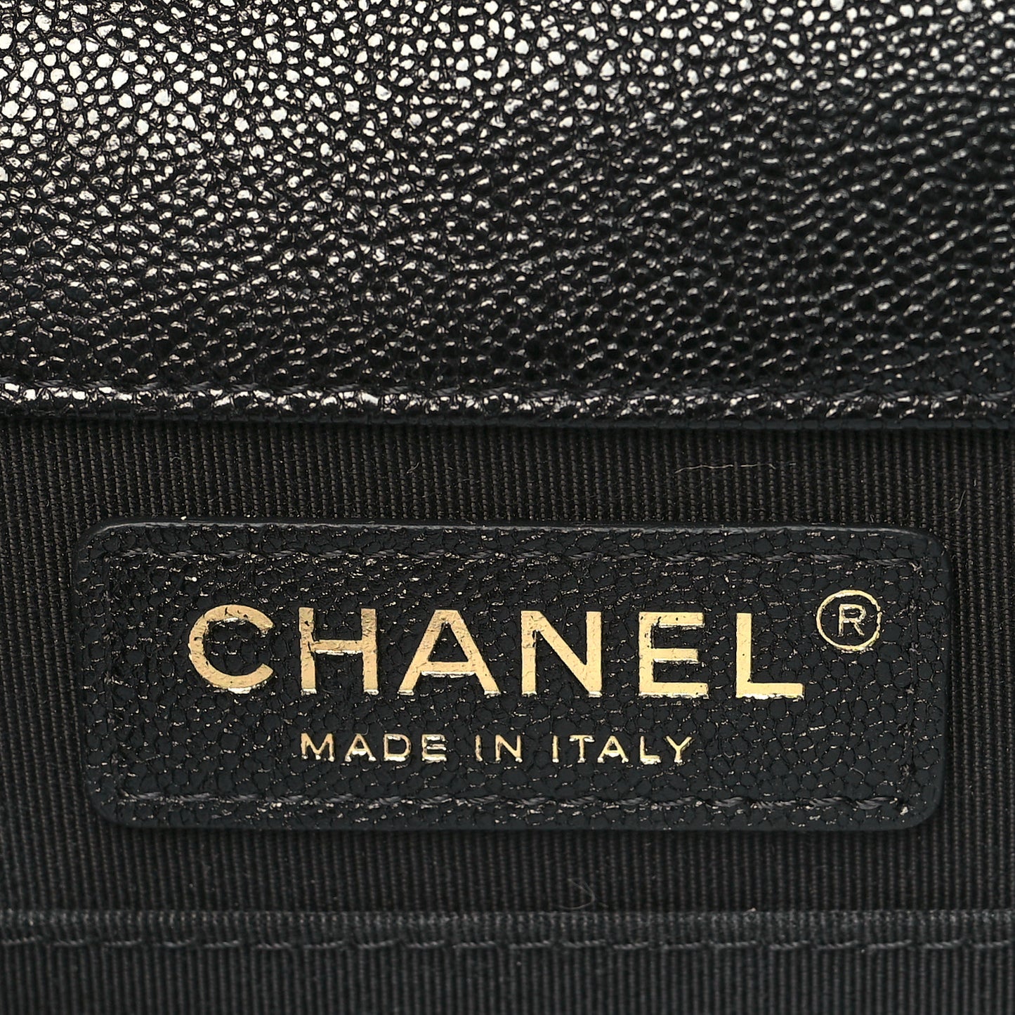 Caviar Quilted North South Boy Flap Black