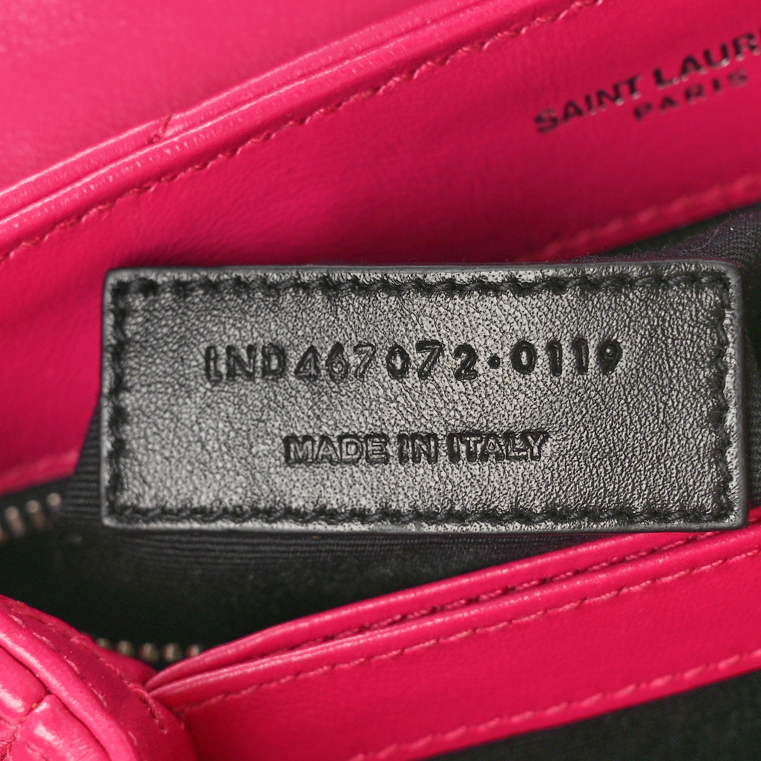 Saint Laurent Calfskin Y Quilted Monogram Toy Loulou Crossbody Bag Freesia 7 of 12