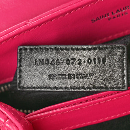 Saint Laurent Calfskin Y Quilted Monogram Toy Loulou Crossbody Bag Freesia 7 of 12