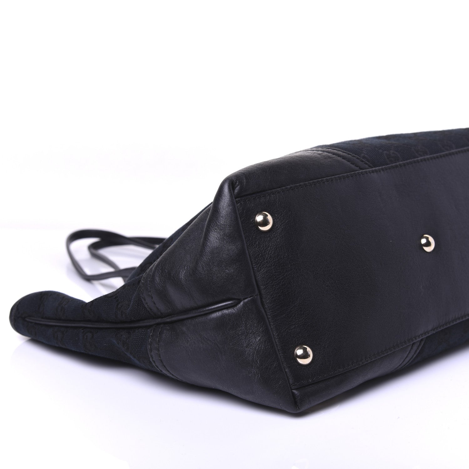 Gucci Monogram Medium New Britt Tote Black 8 of 9