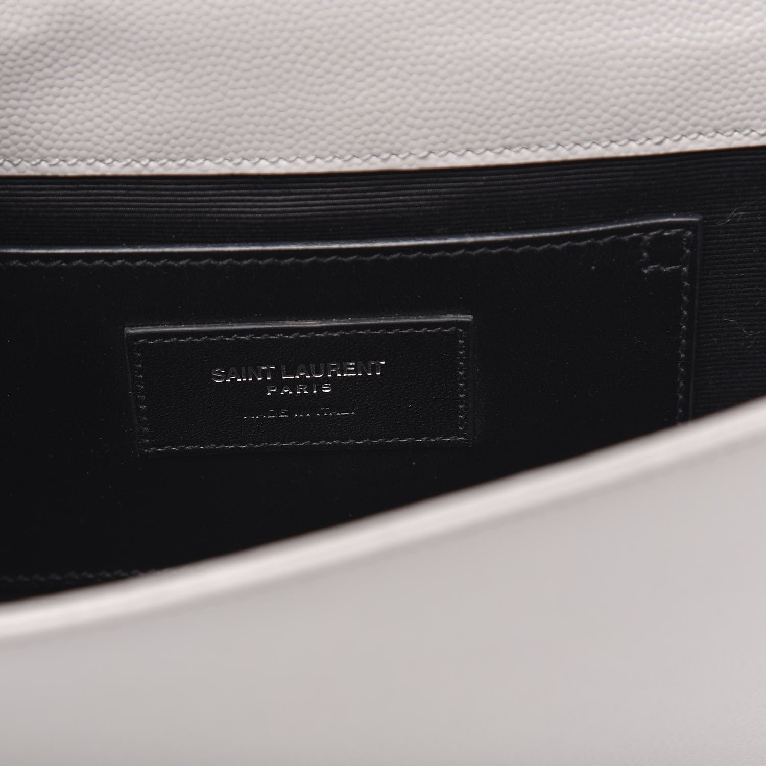 Saint Laurent Grain De Poudre Classic Monogram Kate Clutch Souris 6 of 10
