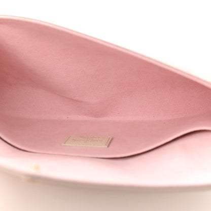 Louis Vuitton Empreinte Spring in the City Felicie Pochette Chain Wallet Pink Beige Yellow 5 of 10