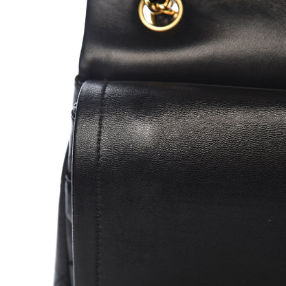 Chanel Lambskin Quilted Jumbo Double Flap Black 10 of 16