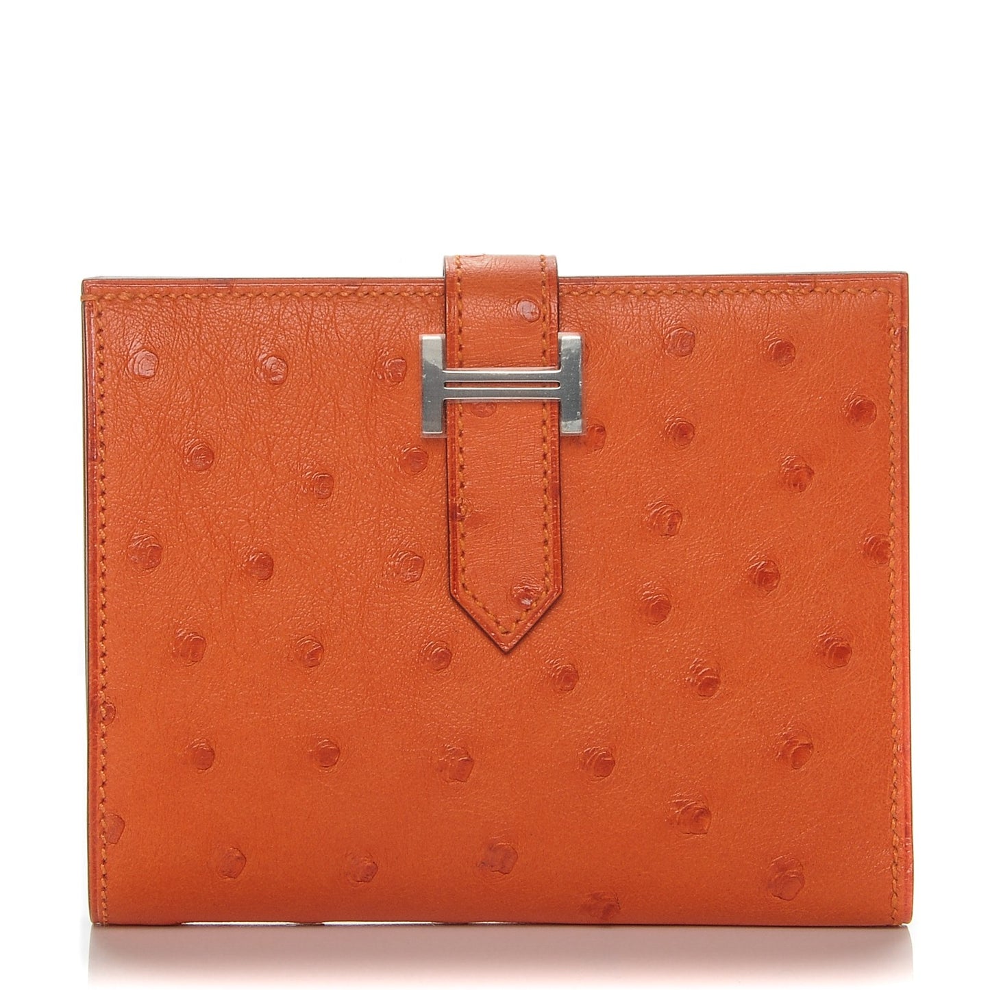 Ostrich Bearn Compact Wallet Orange