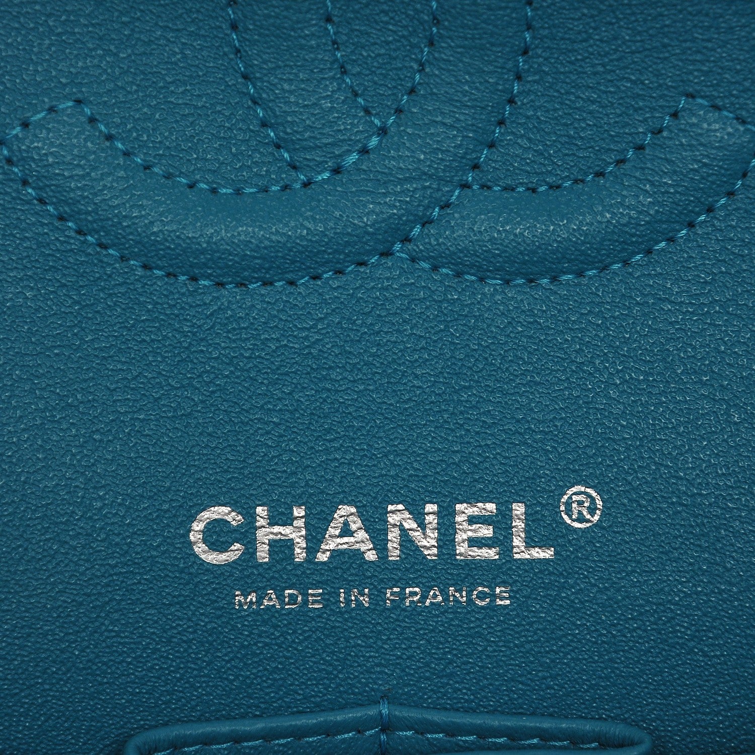 Chanel Patent Calfskin Quilted Medium Double Flap Turquoise 6 of 7