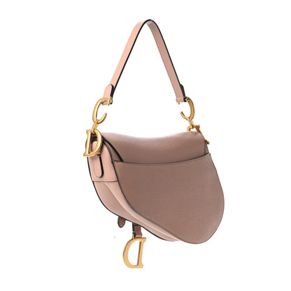 Christian Dior Grained Calfskin Saddle Bag Pink 3 of 10