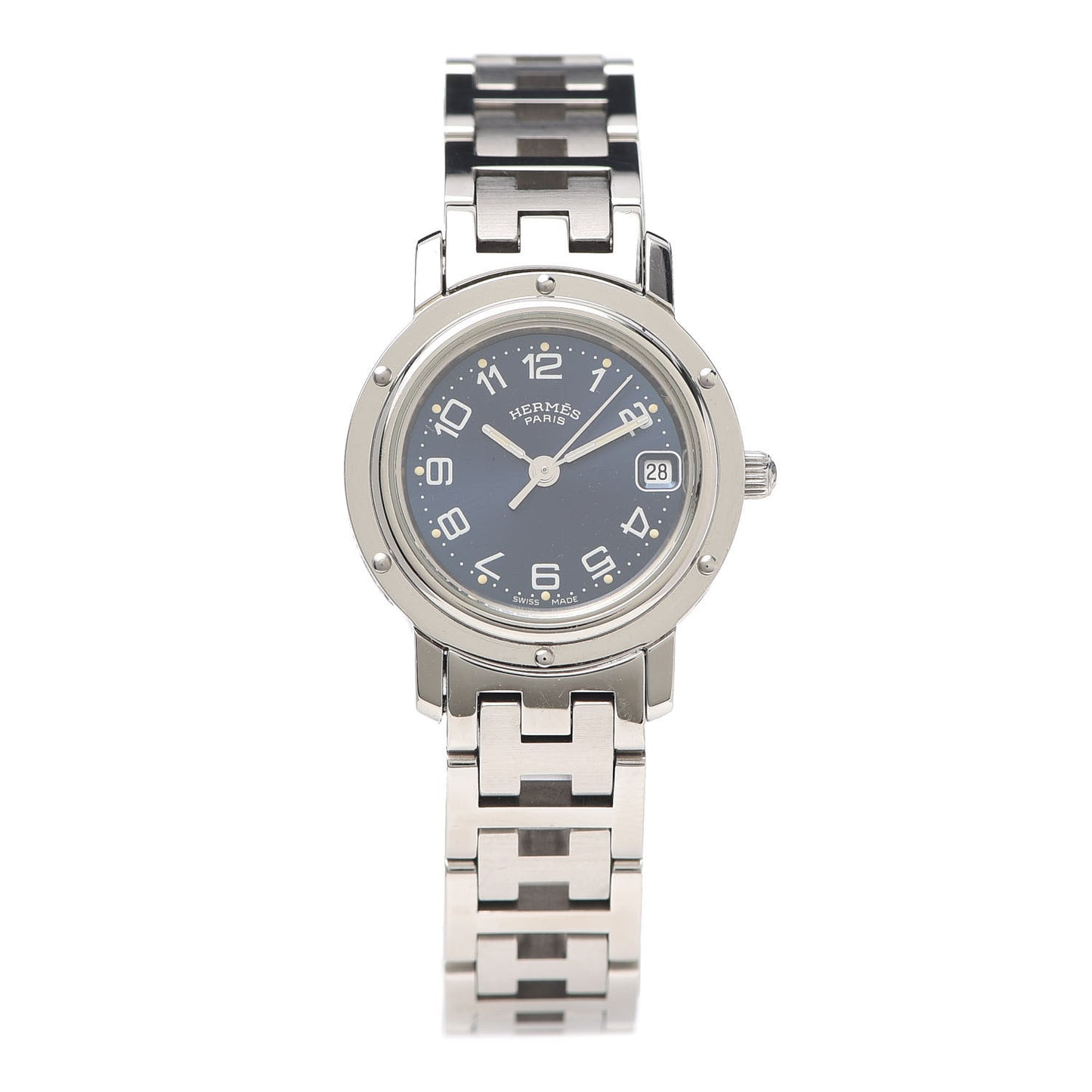 Stainless Steel 24mm Clipper Quartz Watch Blue