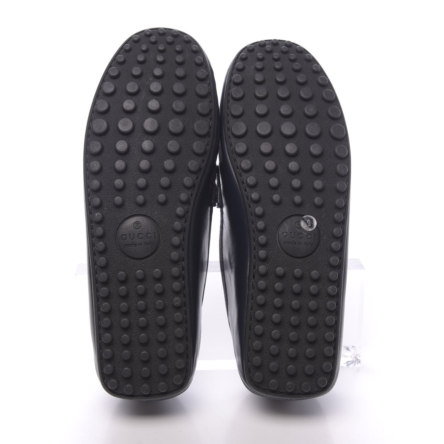 Gucci Nappa Mens GG Driver Loafers 9 Blue 5 of 11