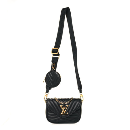 Louis Vuitton Calfskin New Wave Multi Pochette Black 1 of 15