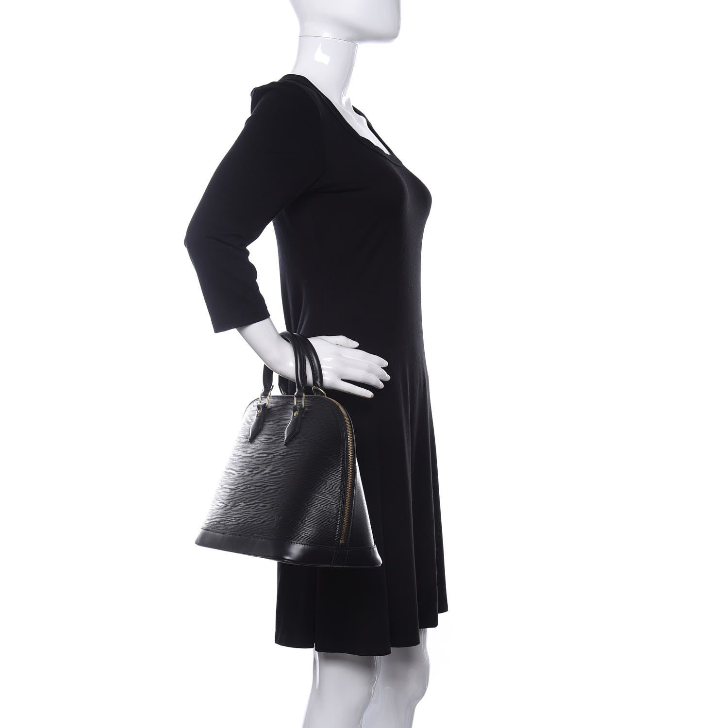 Louis Vuitton Epi Alma PM Black 2 of 10
