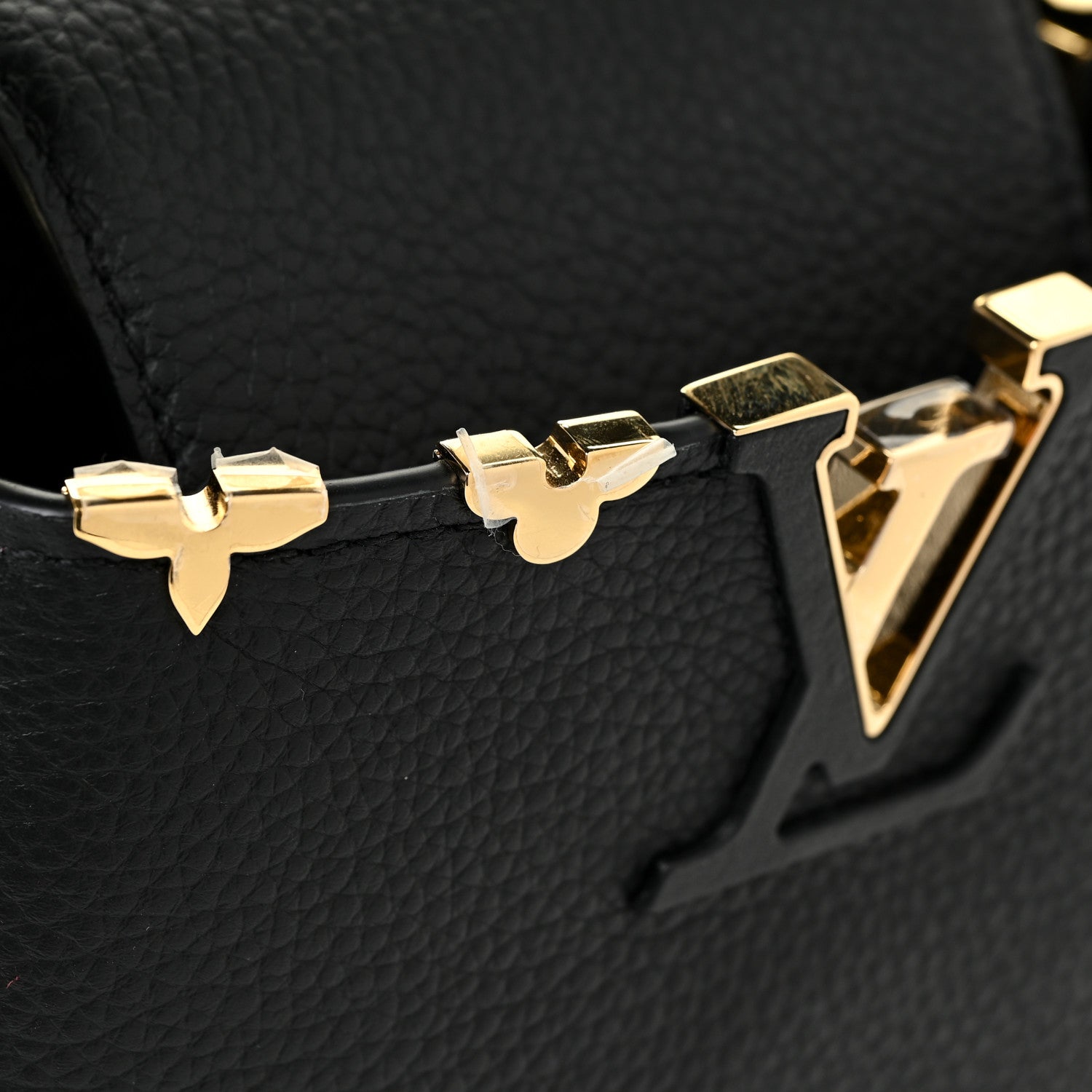 Louis Vuitton Taurillon Embellished Flower Crown Capucines Mini Black 11 of 13
