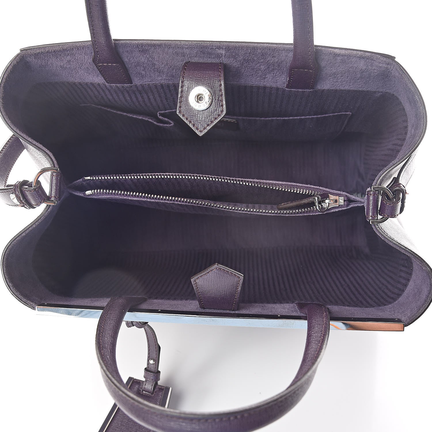Fendi Vitello Elite Regular 2Jours Tote Ametista 5 of 9