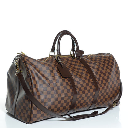 Louis Vuitton Damier Ebene Keepall Bandouliere 55 3 of 7