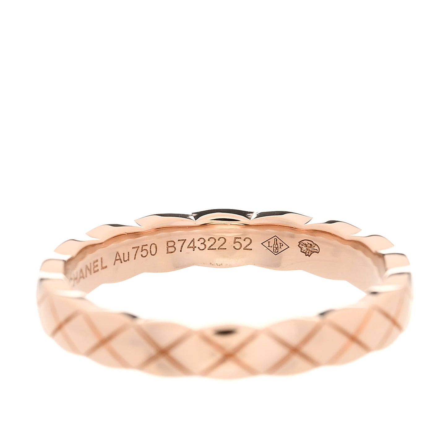 18K Beige Gold Mini Coco Crush Ring 52 6