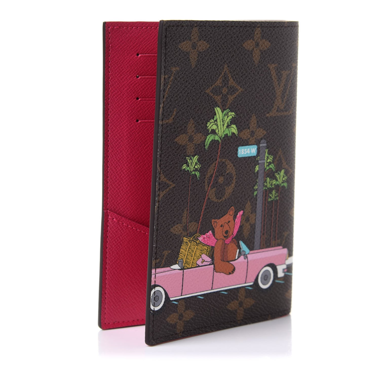 Monogram 2021 Christmas Animation Hollywood Passport Cover Fuchsia