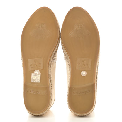 Gucci Canvas Logo Espadrilles 36 Greggio White 5 of 12