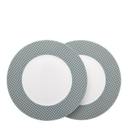 Hermes Porcelain Tie Dinner Plate Set of 2 1 of 6