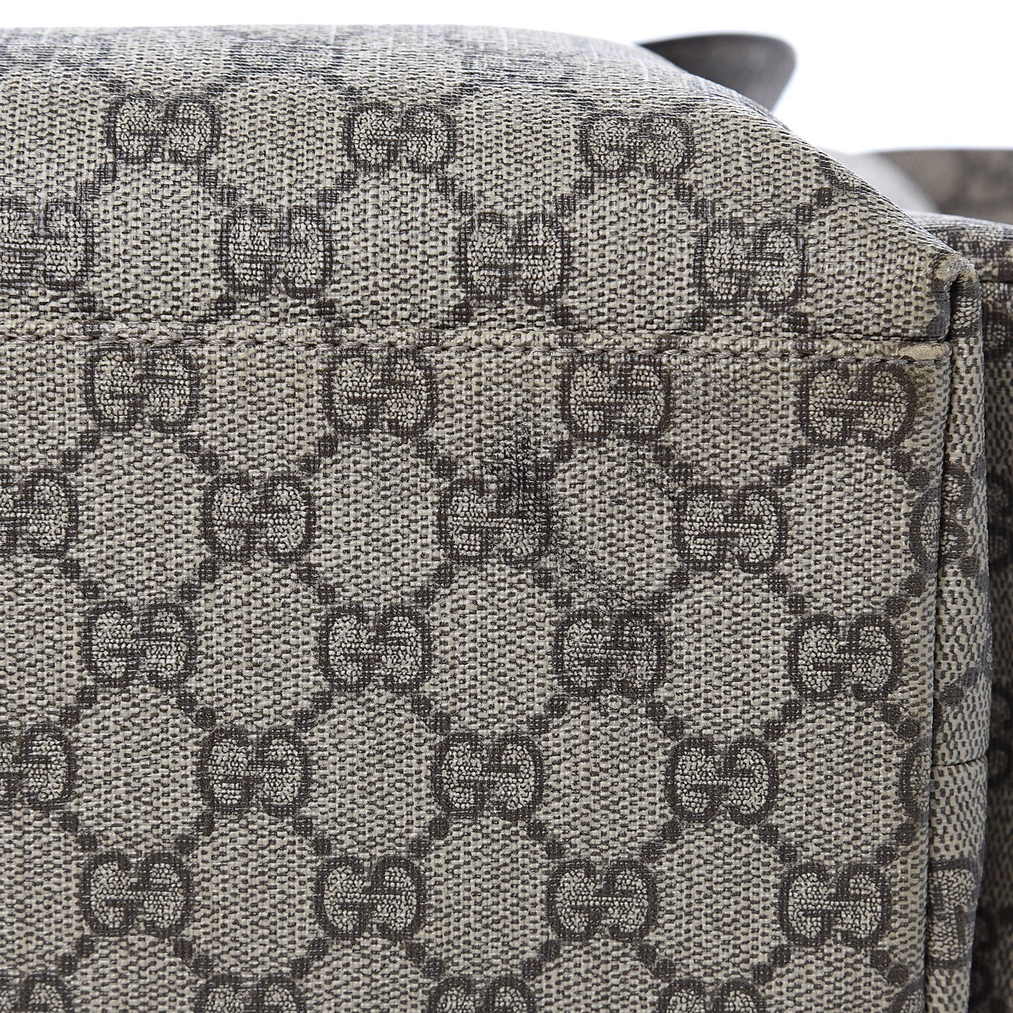 GG Plus Monogram Messenger Diaper Bag Dark Brown