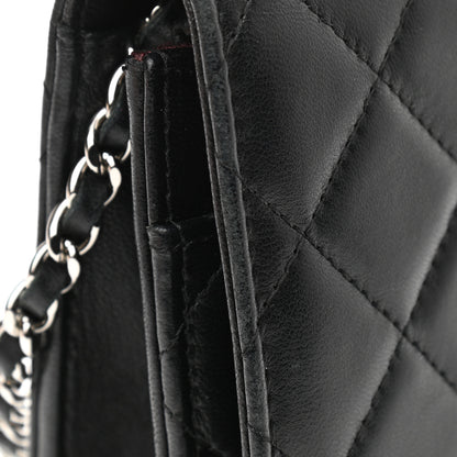 Chanel Lambskin Quilted Wallet On Chain WOC Black 13 of 16