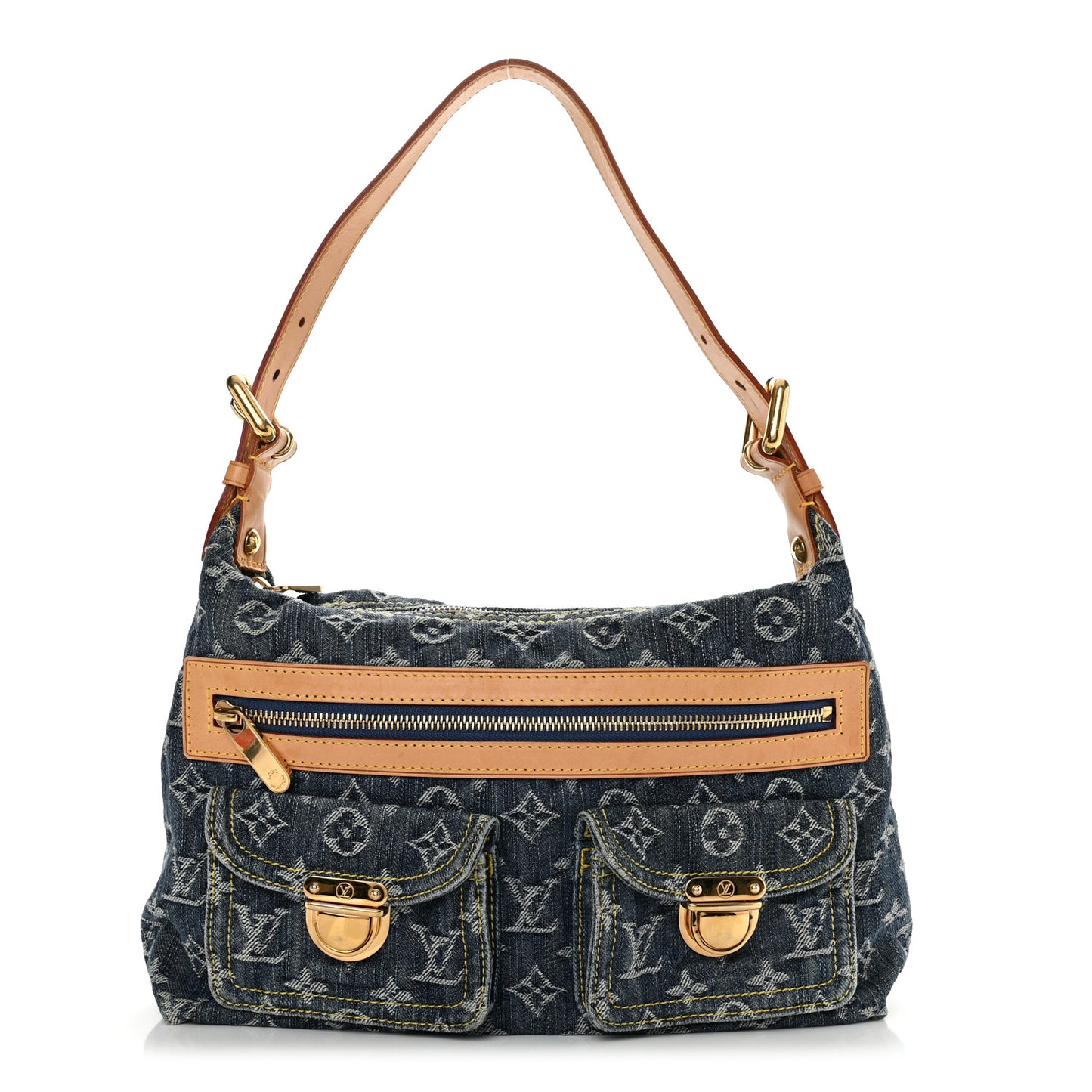 Monogram Denim Baggy PM Blue