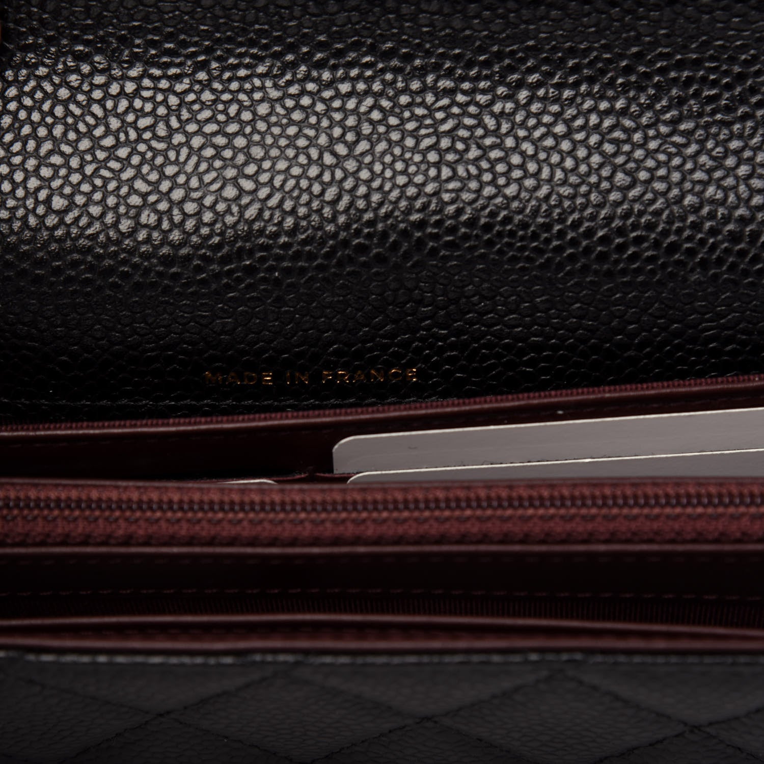 Chanel Caviar Quilted Large Gusset Flap Wallet Black 7 of 9