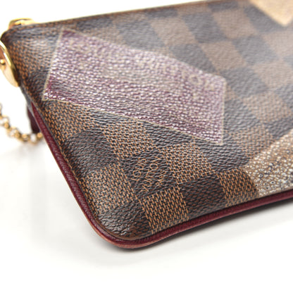 Louis Vuitton Damier Ebene Trunks Labels Pochette Milla MM 9 of 11