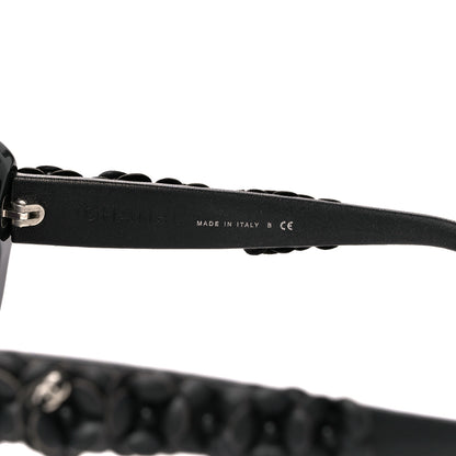 Chanel Lambskin Camellia CC 5318-Q Sunglasses Black 7 of 9