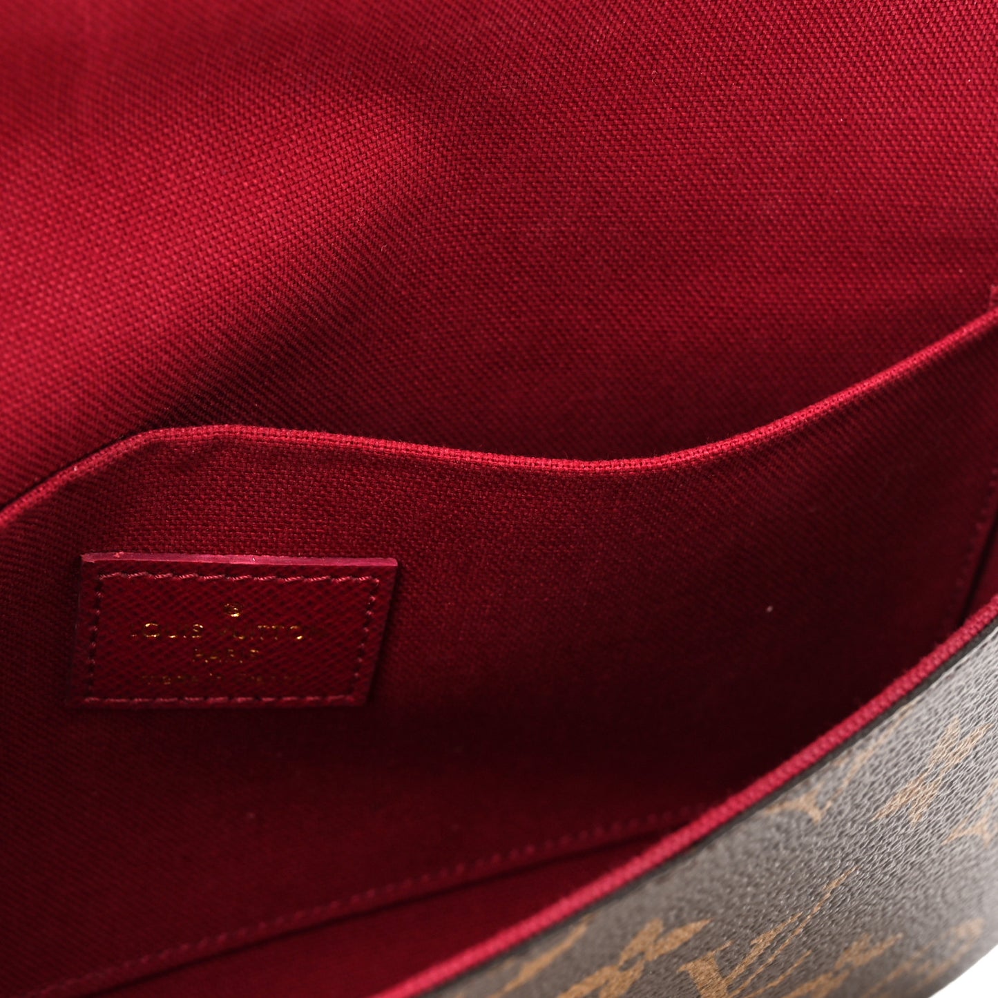 Monogram Pochette Felicie Chain Wallet Fuchsia