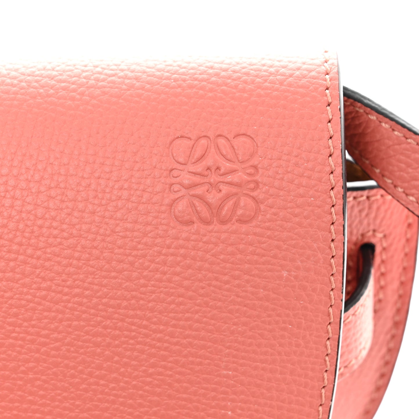 Pebble Grain Calfskin Mini Gate Dual Bag Pink Tulip