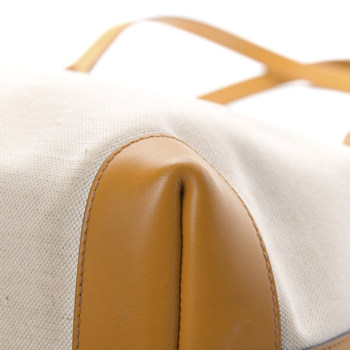 Linen Canvas Medium Craft Logo Tote Yellow