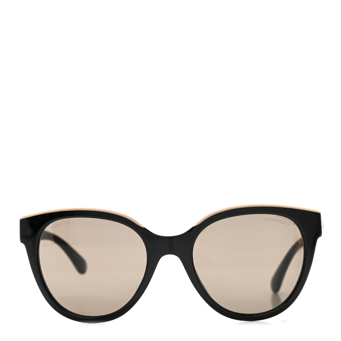 Acetate CC Butterfly Sunglasses 5414 Black Beige