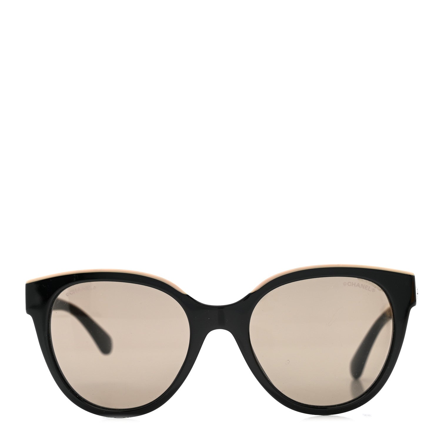 Chanel Acetate CC Butterfly Sunglasses 5414 Black Beige 2 of 9