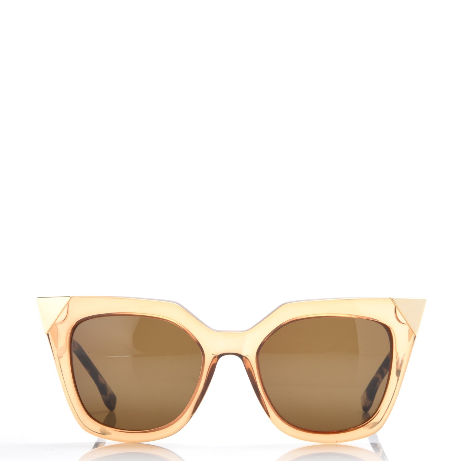Fendi Iridia Cat Eye Sunglasses FF 0060/S Light Golden 2 of 7