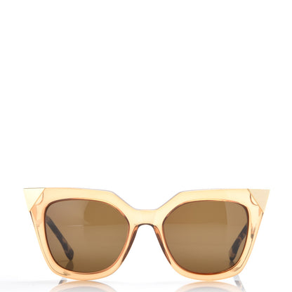 Fendi Iridia Cat Eye Sunglasses FF 0060/S Light Golden 2 of 7