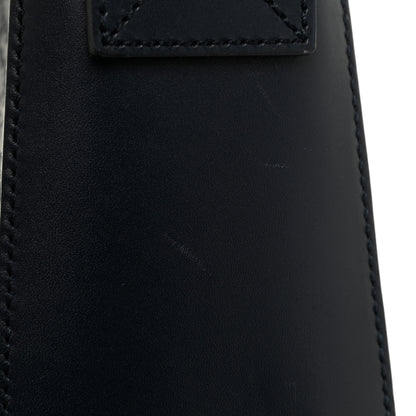Gucci Guccissima Signature Medium Double Buckle Flap Messenger Bag Blue 12 of 14