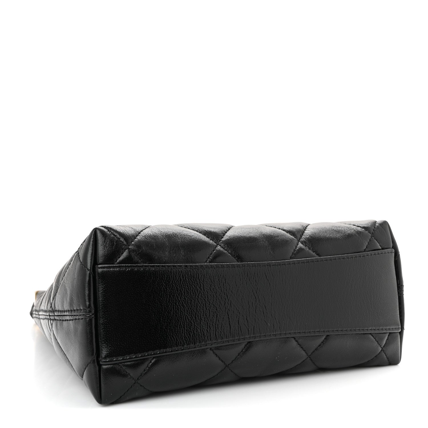 Chanel Shiny Crumpled Lambskin Quilted Small CC Funky Town Hobo Black 4 of 11