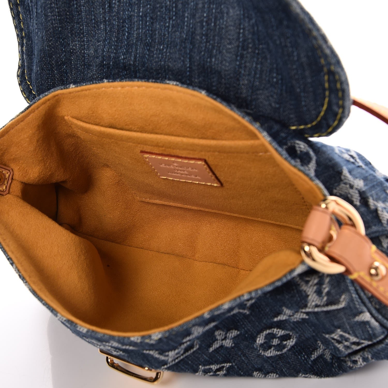 Louis Vuitton Monogram Denim Mini Pleaty Blue 5 of 7