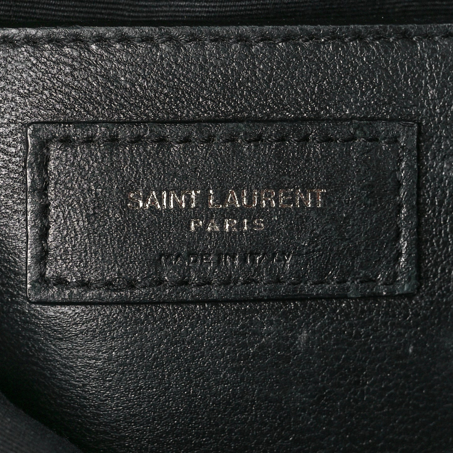 Crinkled Calfskin Matelasse Monogram Baby Niki Chain Satchel Black