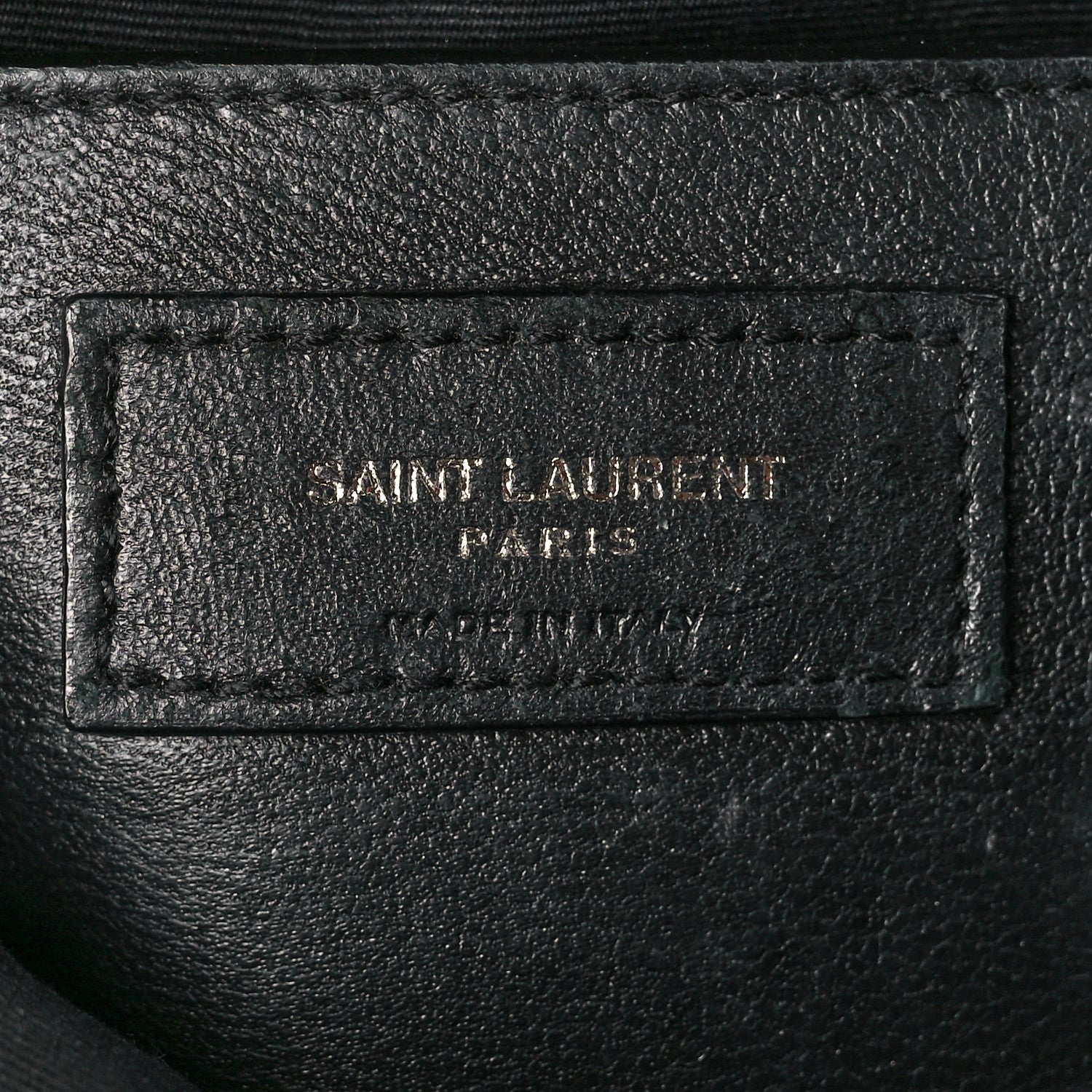 Saint Laurent Crinkled Calfskin Matelasse Monogram Baby Niki Chain Satchel Black 5 of 10