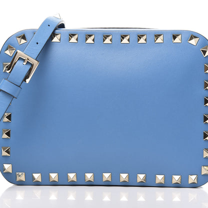 Valentino Garavani Calfskin Rockstud Camera Crossbody Bag Light Blue 9 of 9