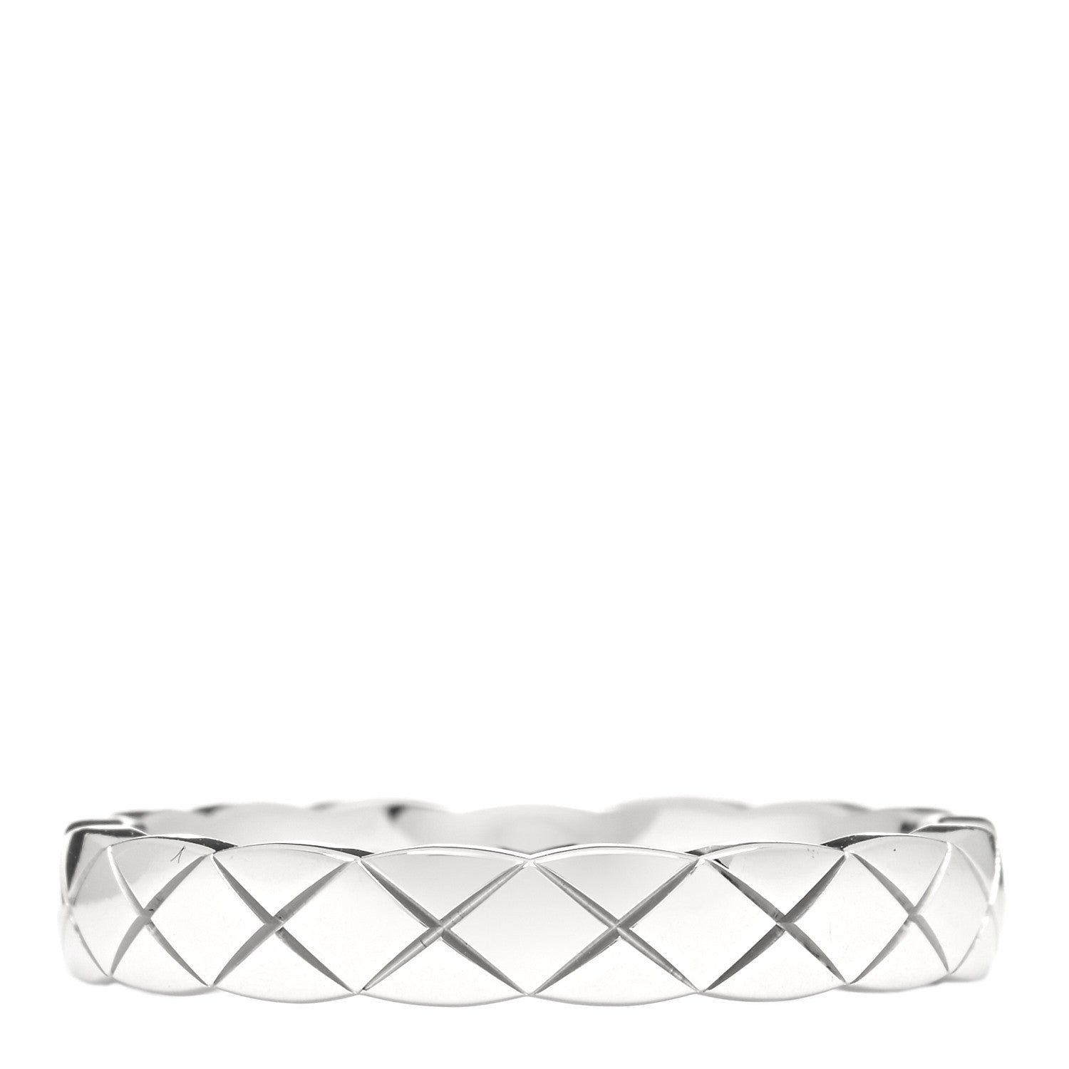 Chanel 18K White Gold Mini Coco Crush Ring 50 5.25 2 of 3