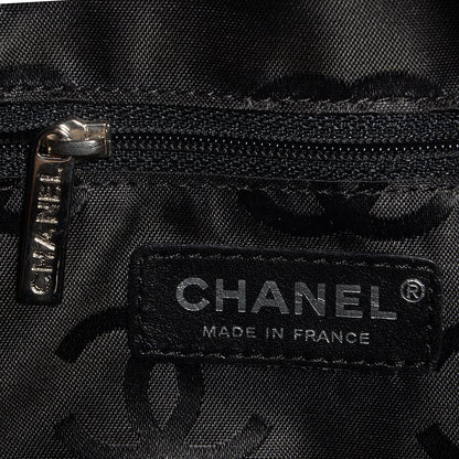 Chanel Calfskin Quilted Large Cambon Bowler Beige Black 7 of 7