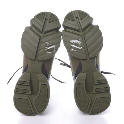 Christian Dior Neoprene Rubber Womens D-Connect Sneakers 35.5 Kaki 5 of 8