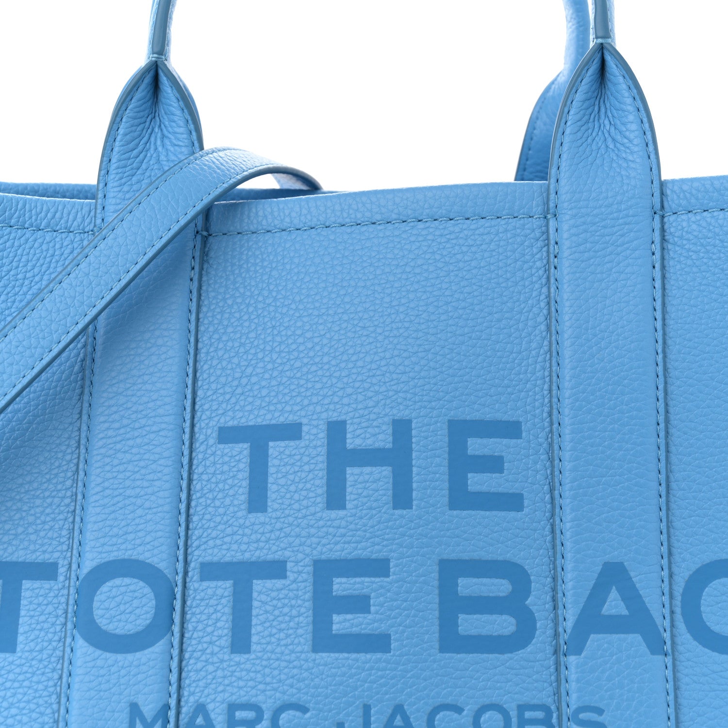 Marc Jacobs Grained Calfskin Medium The Tote Bag Spring Blue 8 of 11