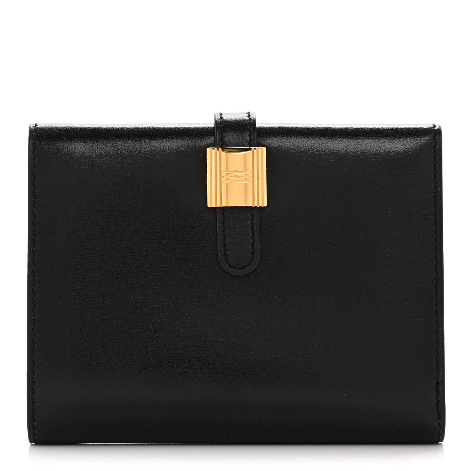 Hermes Box Compact Cadena Wallet Black 1 of 10