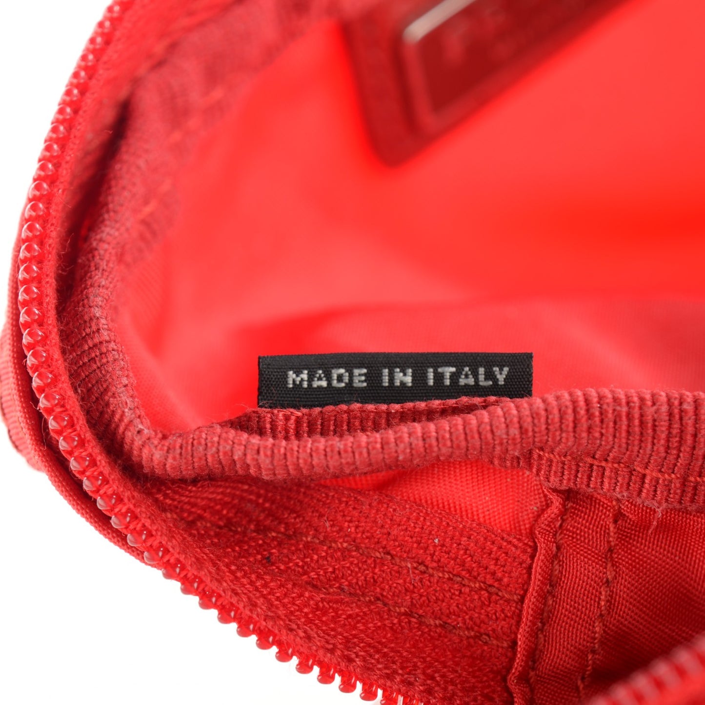 Nylon Vela Cosmetic Pouch Rosso