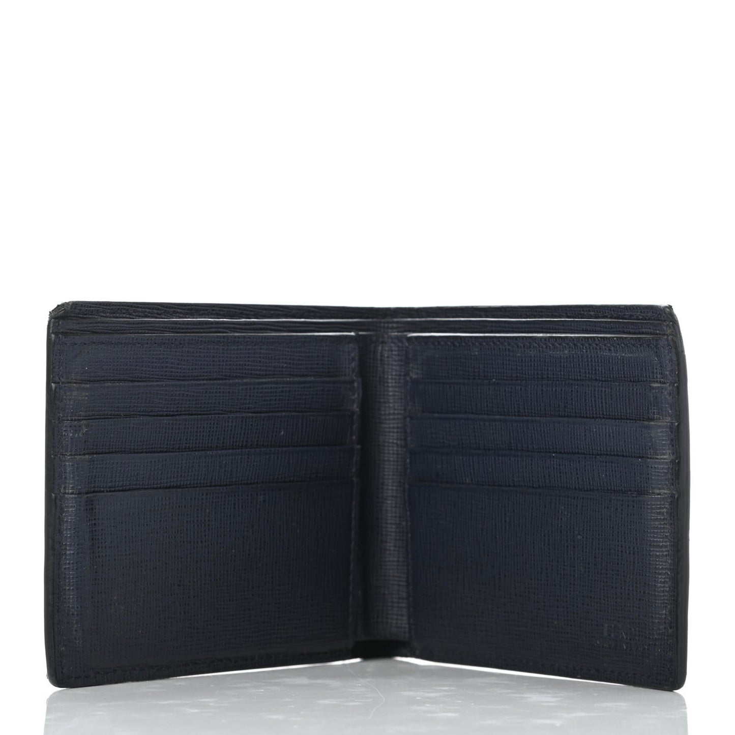 Vitello Elite Monster Eyes Inlay Bi-Fold Wallet Asfalto Papavero Black